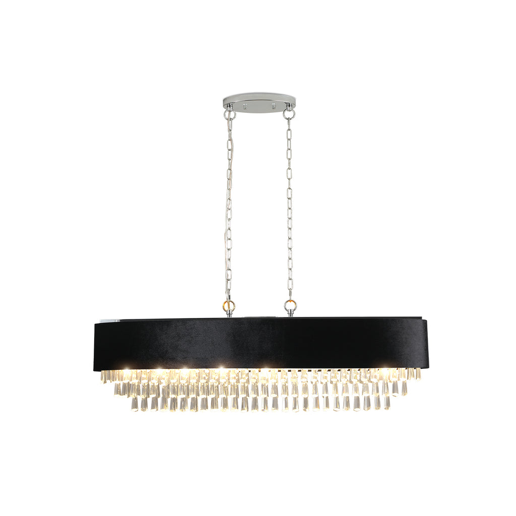 39" Modern Crystal Chandelier