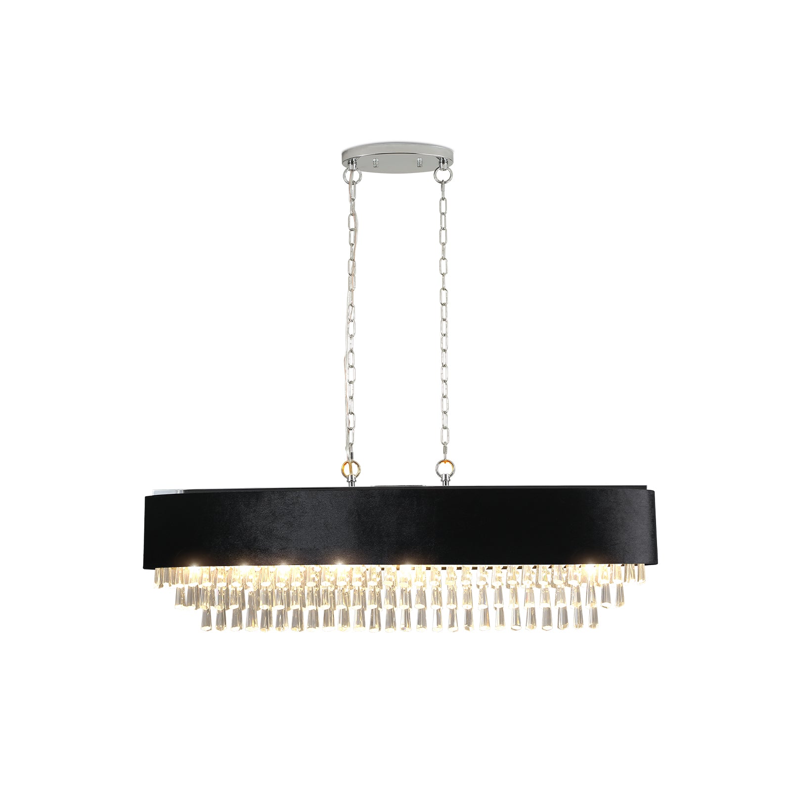 39" Modern Crystal Chandelier