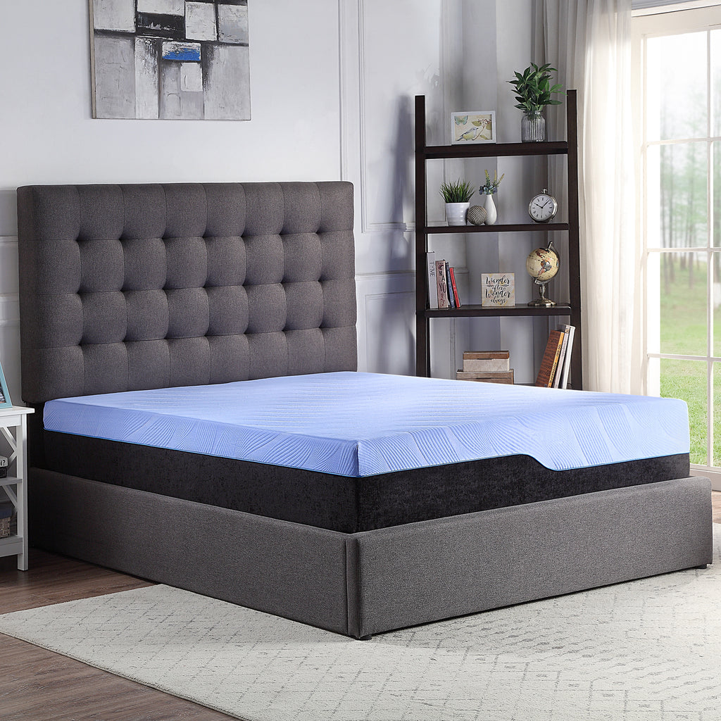 Bridgevine Home 12 Inch Refresh Hybrid Cooling GelCare Memory Foam and Coil Adult Mattress, Full Size