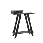 Contemporary Two Toned Console Table with Two Shelves