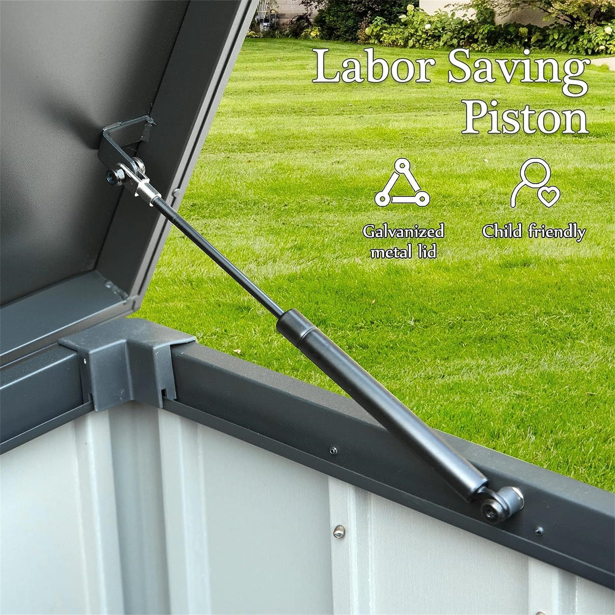 160 Gallon Outdoor Storage Deck Box Waterproof