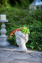 Greek Style Cement Head Planter