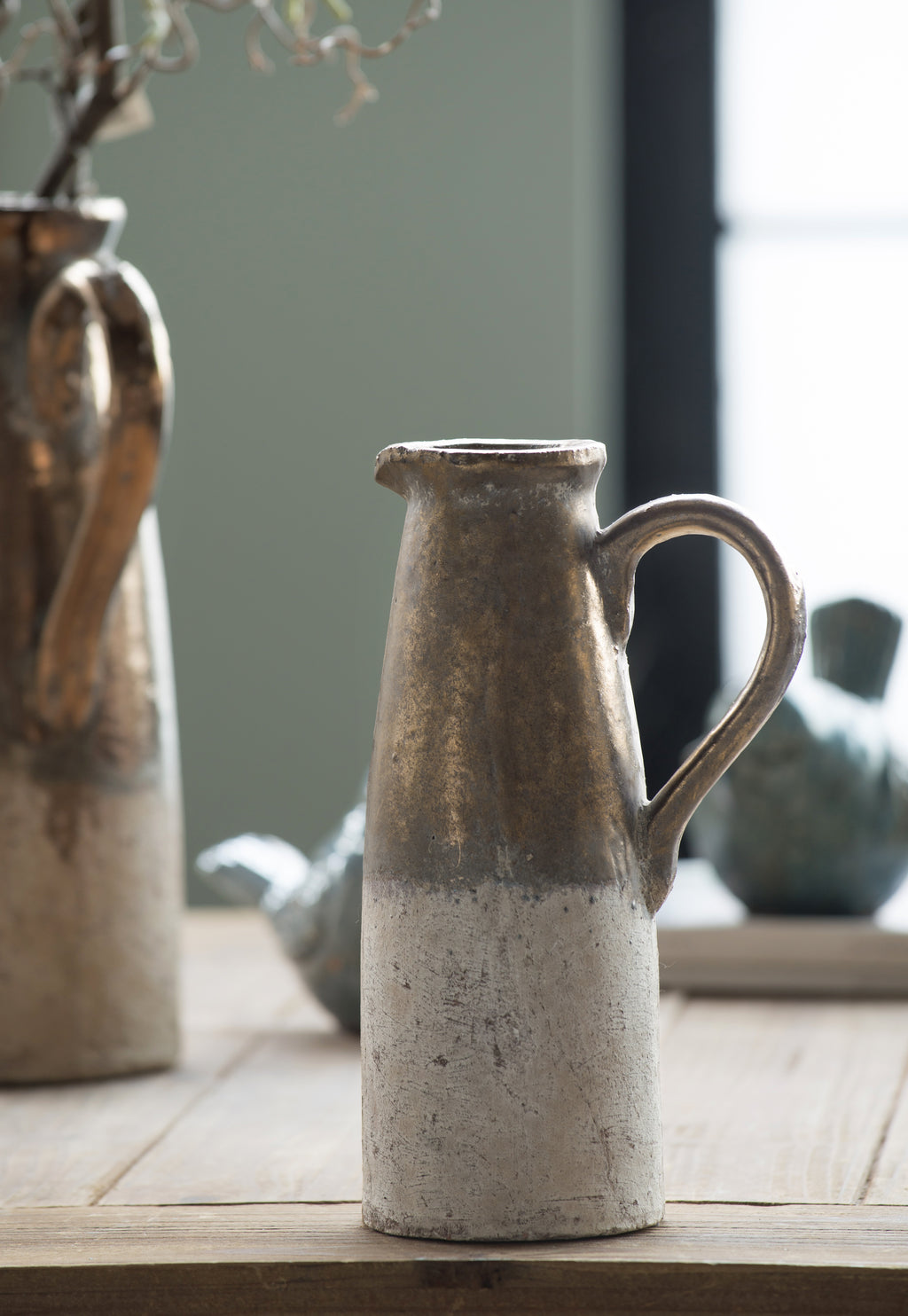 Candia Terracotta Pitcher, Sienna