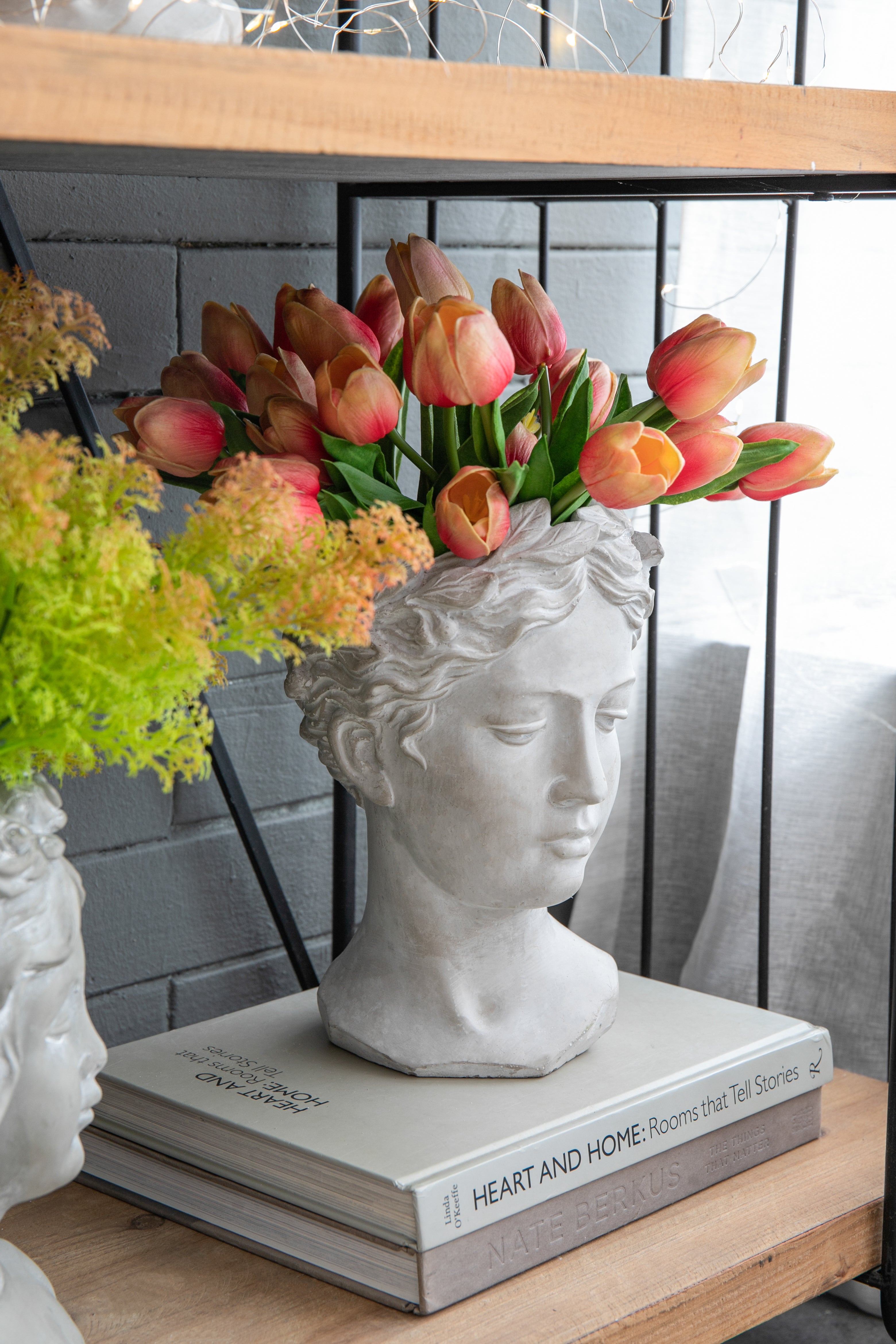 Greek Style Cement Head Planter