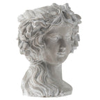 Cement Bust Wall Planter - Indoor Outdoor Home Garden Decor