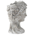 Cement Bust Wall Planter - Indoor Outdoor Home Garden Decor