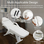 Massage Salon Tattoo Chair with Two Trays and Hydraulic Stool