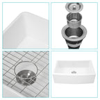 White Farmhouse Sink - 30 x 21 x 10 Inch