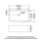 White Farmhouse Sink - 33" x 21" x 10"