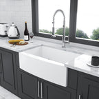 White Farmhouse Sink - 30 x 21 x 10 Inch