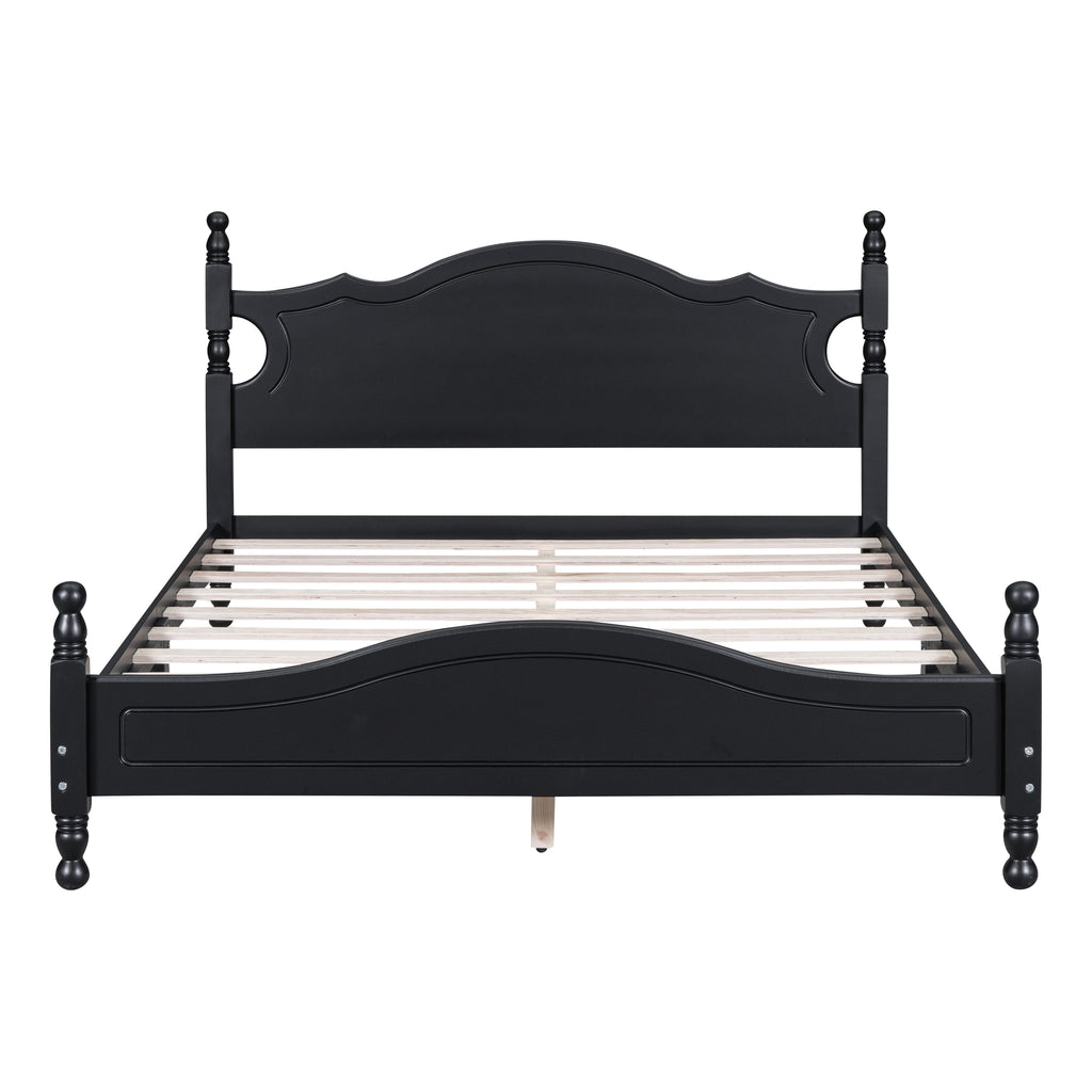 Queen Size Wood Platform Bed Frame