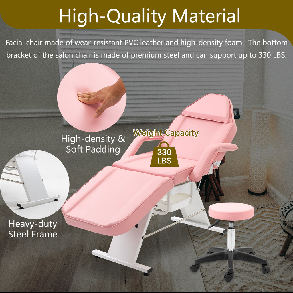 Massage Salon Tattoo Chair with Hydraulic Stool
