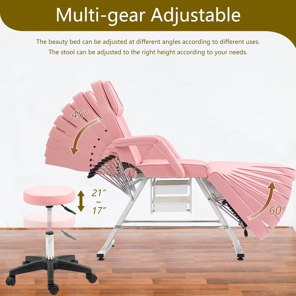 Massage Salon Tattoo Chair with Hydraulic Stool