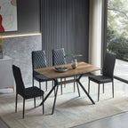 Modern Minimalist Style Dining Table MDF Wooden Top