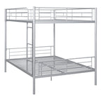 Full Over Full Metal Bunk Bed in Silver