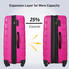Hardshell Luggage Sets 2Pcs + Bag Spinner Suitcase with TSA Lock