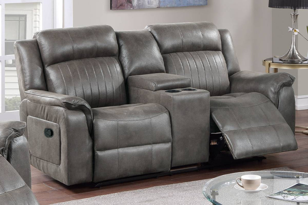 Contemporary Style Manual Motion 3pc Living Room Set