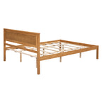 Platform Bed Frame with Headboard, Wood Slat Support, No Box Spring Needed, Queen