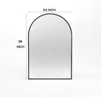 24x36 Inch Arch Bathroom Mirror