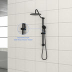 10 Inch Shower System with 5 Function Rain Hand Shower