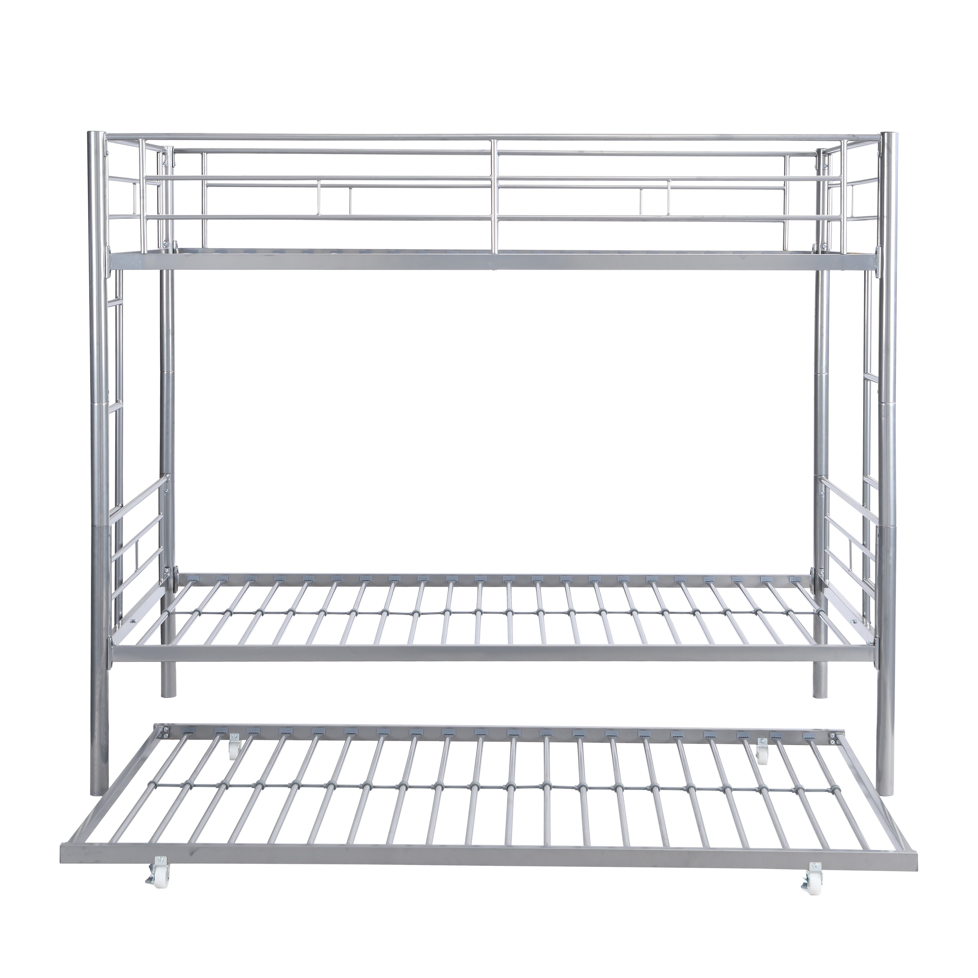 Metal Bunk Bed with Trundle