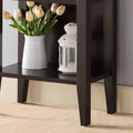 Wooden Wine Bottle Rack with Metal Wine Glass Rack