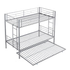 Metal Bunk Bed with Trundle