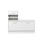 Combination Model Gate Cabinet with Shoe Cabinet, Hang Shelf, and Mirror