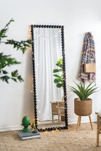 23" x 72" Full Length Mirror with Metal Beaded Frame