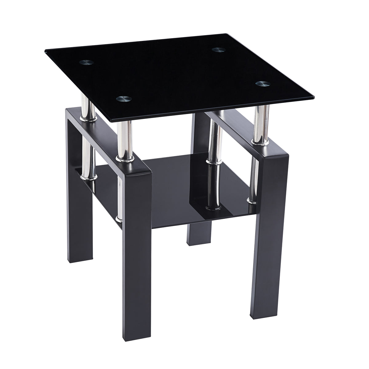 Tempered Black Glass Sofa Table