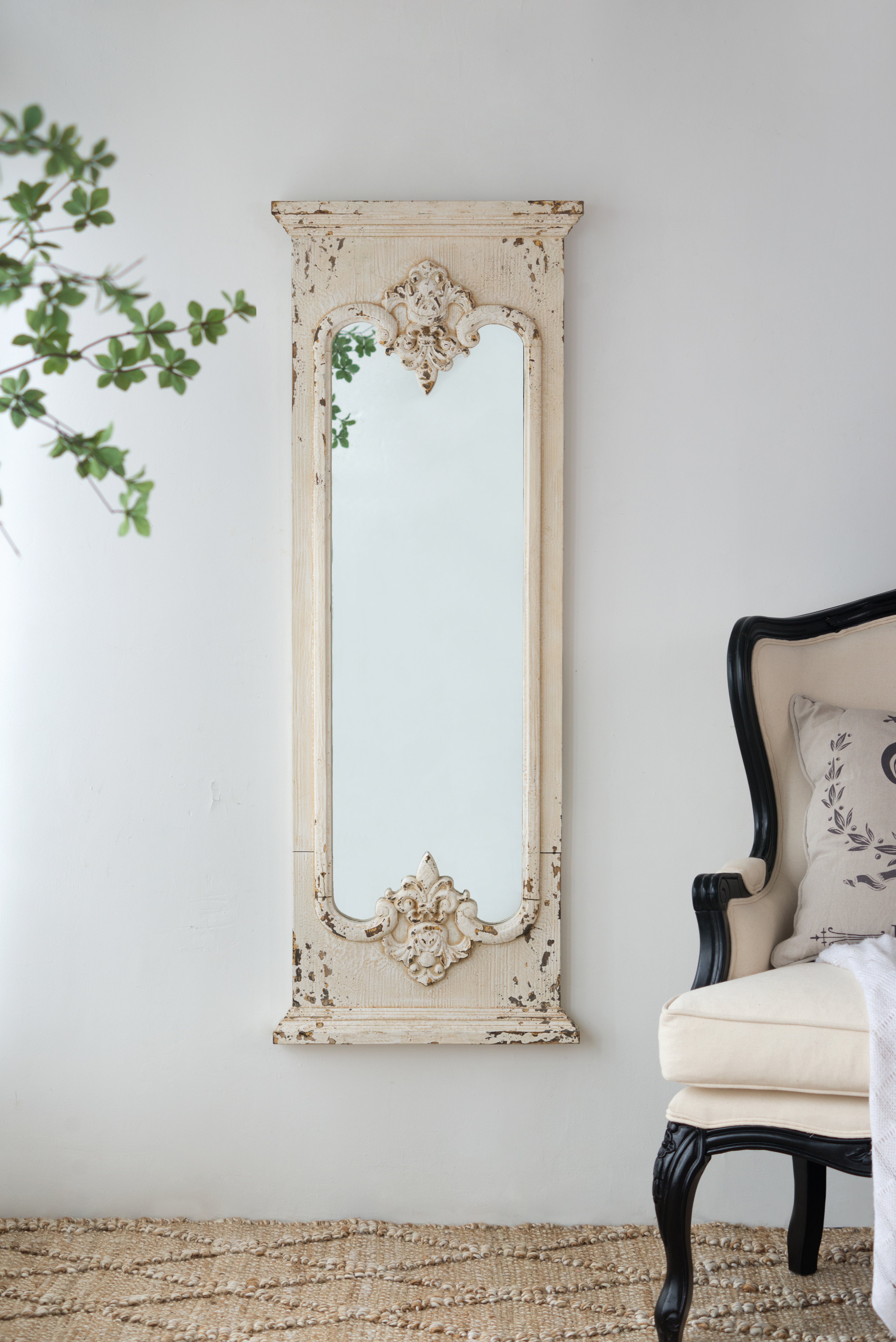21.5" x 59" Full Length Mirror With Solid Wood Frame
