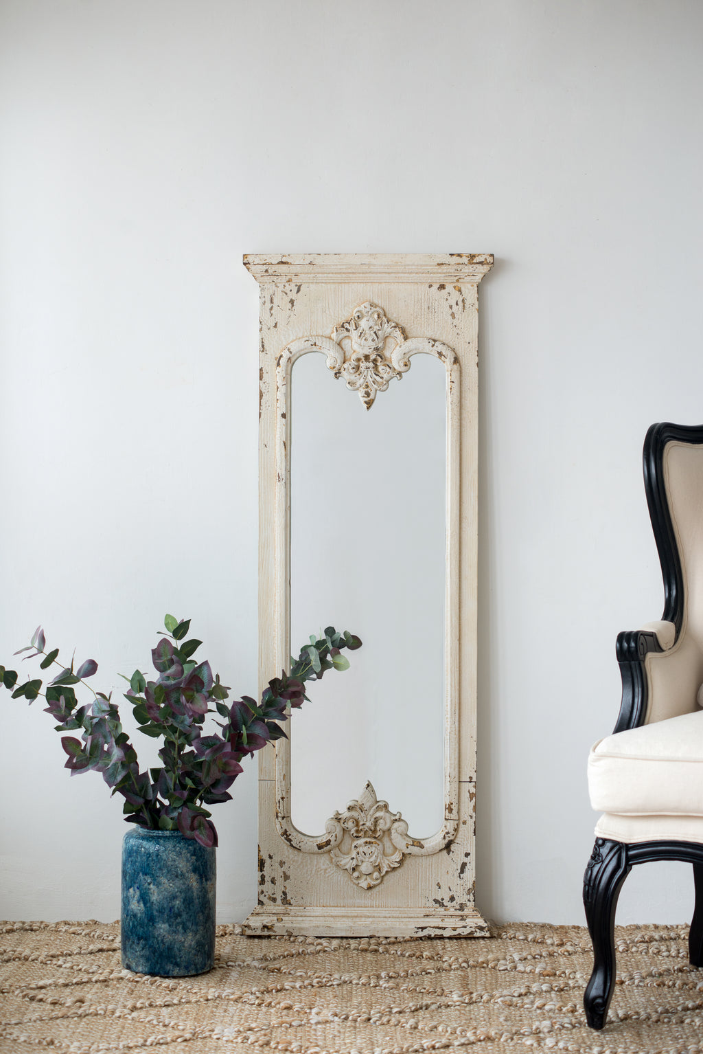 21.5" x 59" Full Length Mirror With Solid Wood Frame