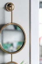 2 Circle Mirrors for Wall Decor