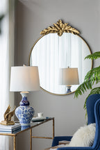 36" x 41" Large Round Wall Mirror