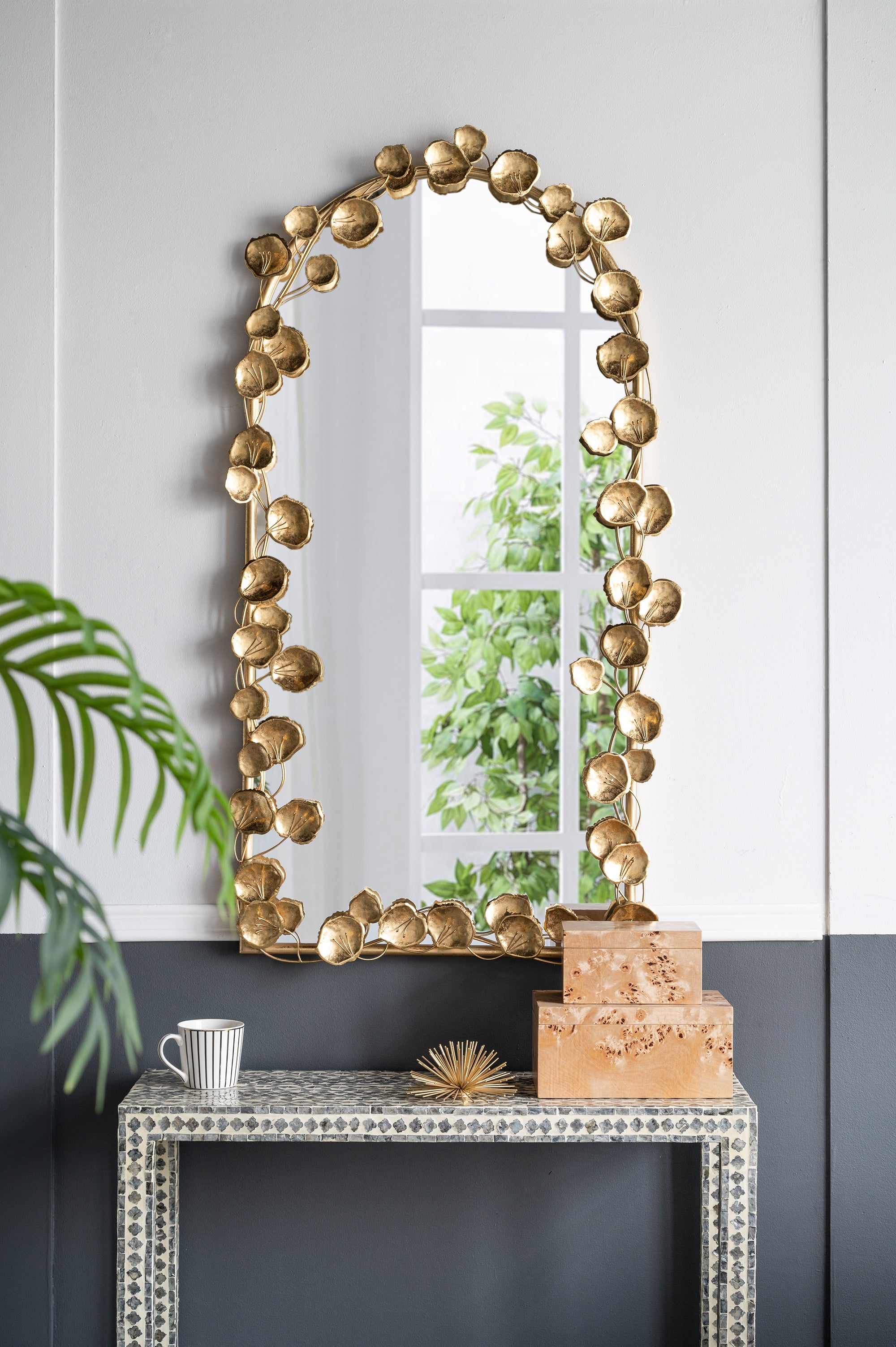 51.5" x 29" Full Length Arched Wall Mirror