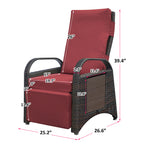 Outdoor Recliner Chair with Adjustable Mechanism