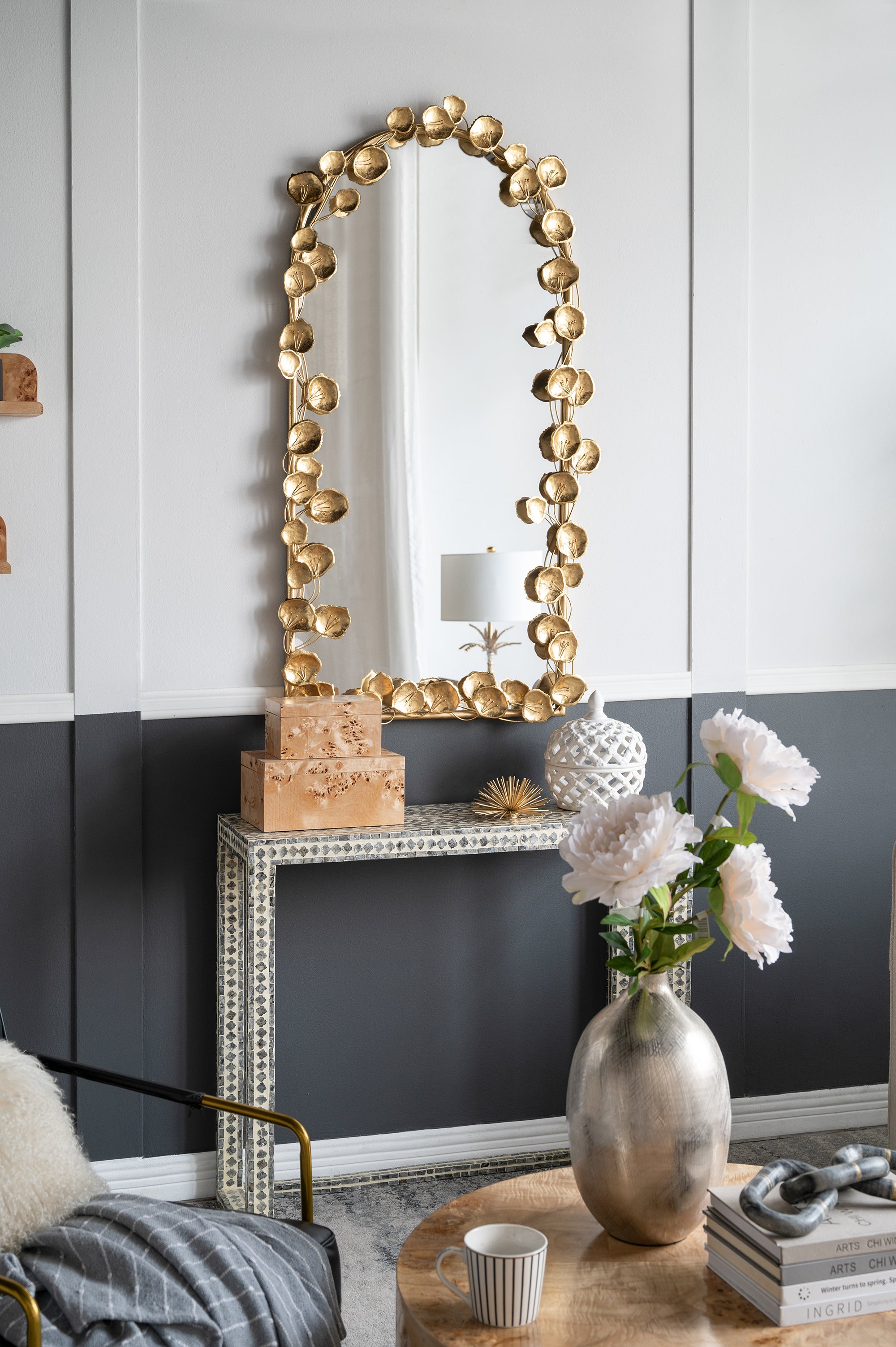 51.5" x 29" Full Length Arched Wall Mirror