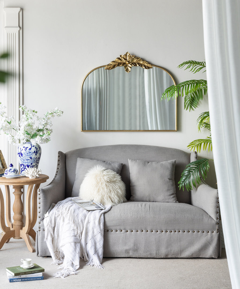 Large Arched Decorative Bathroom Mirror