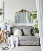 Large Arched Decorative Bathroom Mirror
