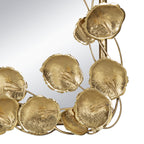 61" x 31" Full Length Mirror with Golden Leaf Accents