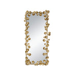 61" x 31" Full Length Mirror with Golden Leaf Accents