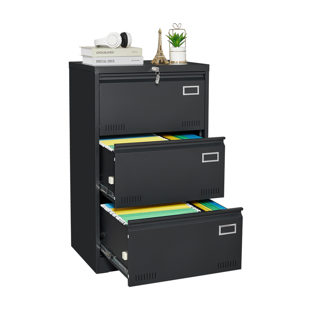 3 Drawer Locking Lateral File Cabinet