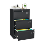 3 Drawer Locking Lateral File Cabinet