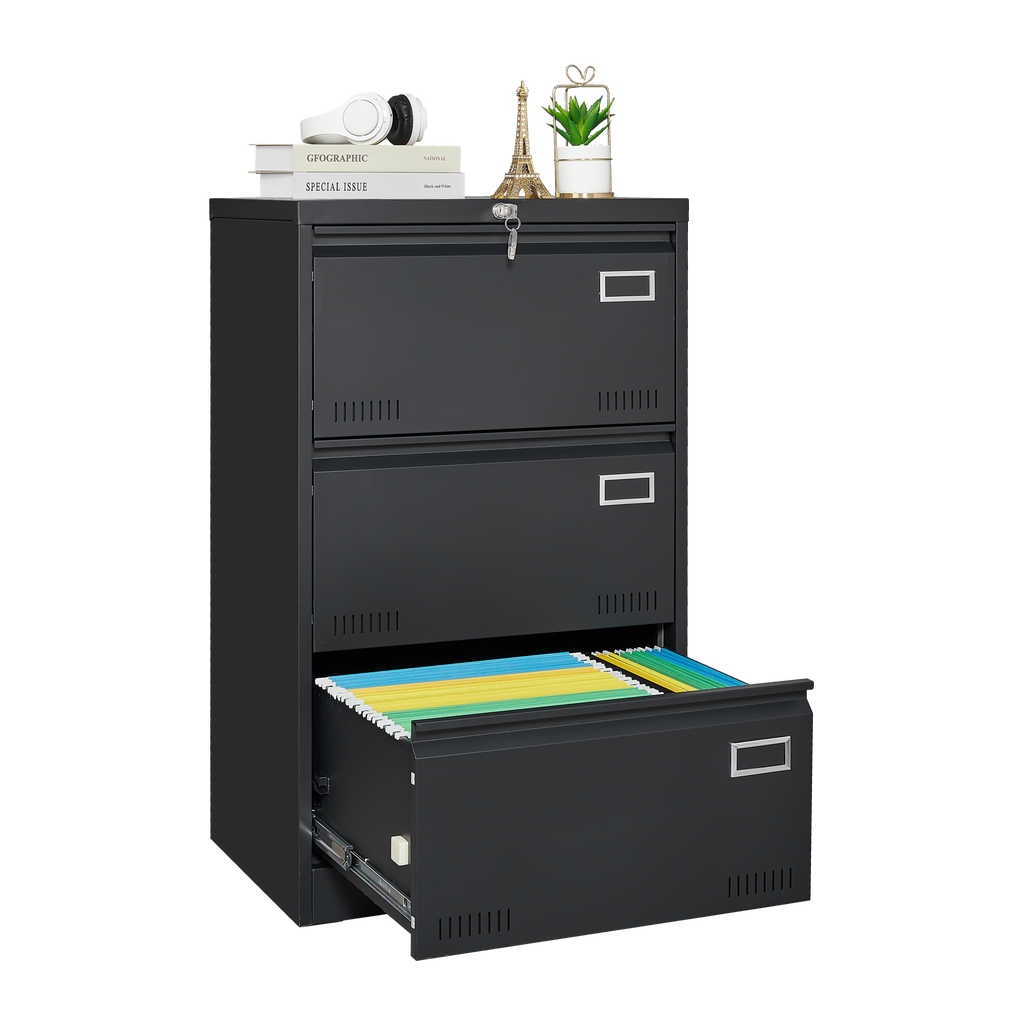 3 Drawer Locking Lateral File Cabinet