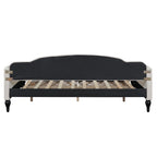 Full Size Upholstered Tufted Daybed with Two Drawers
