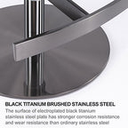 Black Titanium Stainless Steel Bar Stools