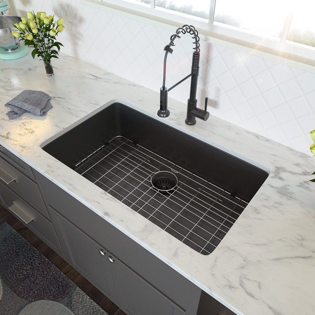 33" Gunmetal Black Undermount Sink
