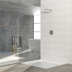 Brushed Nickel Shower Faucet Set with 10-Inch Rainfall Shower Head