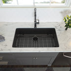 33" Gunmetal Black Undermount Sink