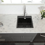 15 Inch Drop In Kitchen Sink in Gunmetal